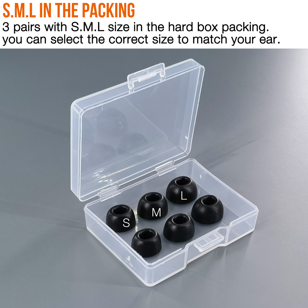 TENNMAK Memory Foam Eartips Replacement for soundcore by Anker Liberty 4 NC Earbuds Ear Pad