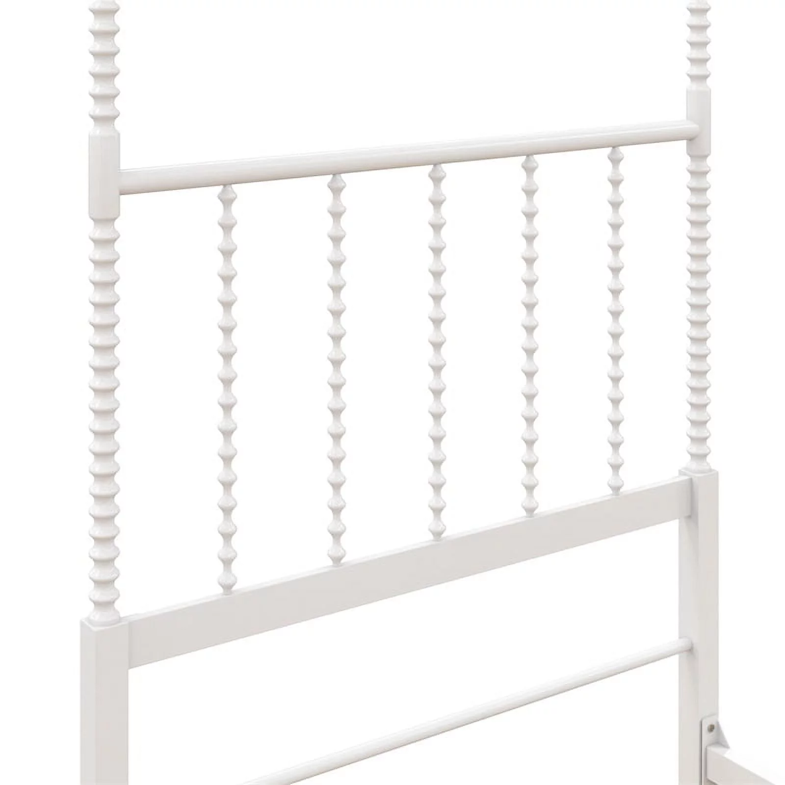 DHP Emerson Traditional Metal Canopy Bed, Twin, White