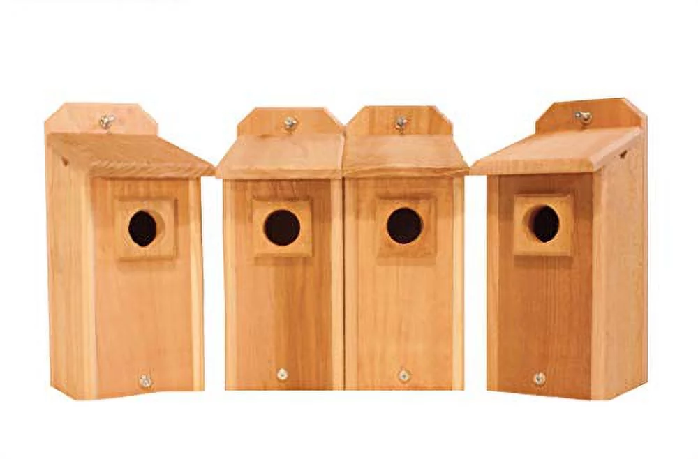 4 Cedar Bluebird Houses