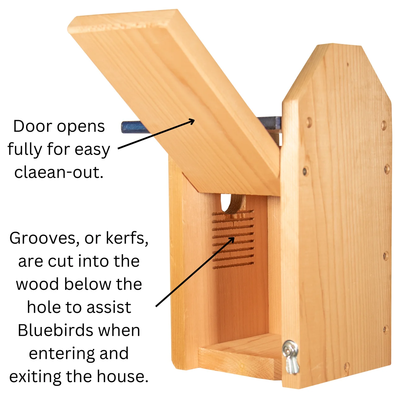 Cedar Standard Bluebird House (Blue)