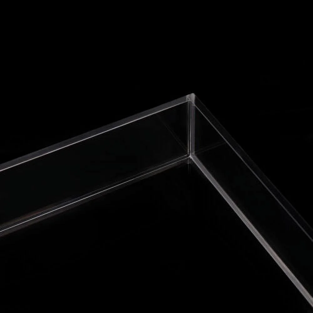 Clear Extra Large Square Acrylic Serving Tray w/ Handles Oversize 18.9*18.9 Inch