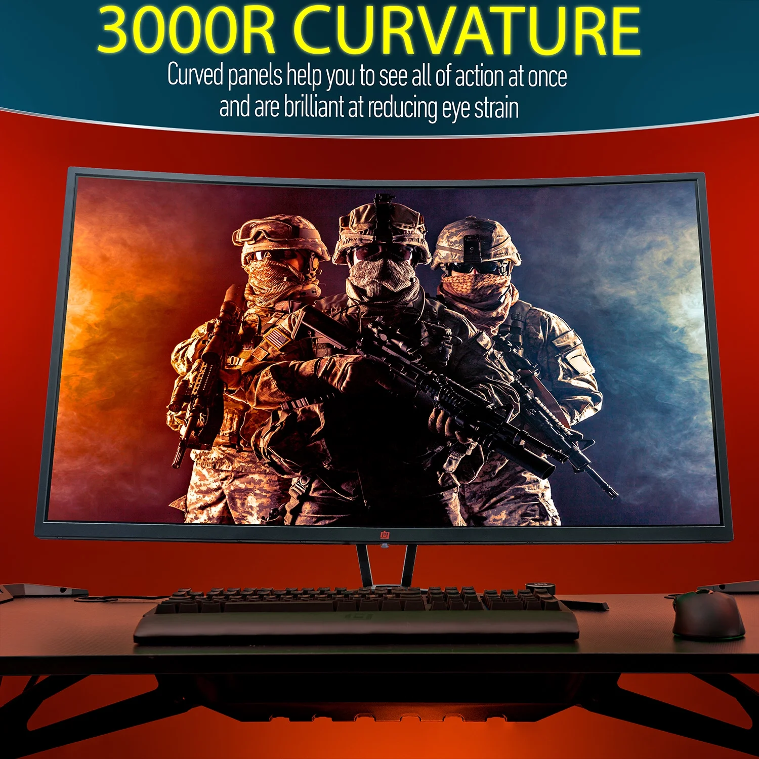 Deco Gear 39” Curved Gaming Monitor, 2560x1440, 1ms MPRT, 165 Hz, 16:9, HDR400, 4000:1, 2-Pack