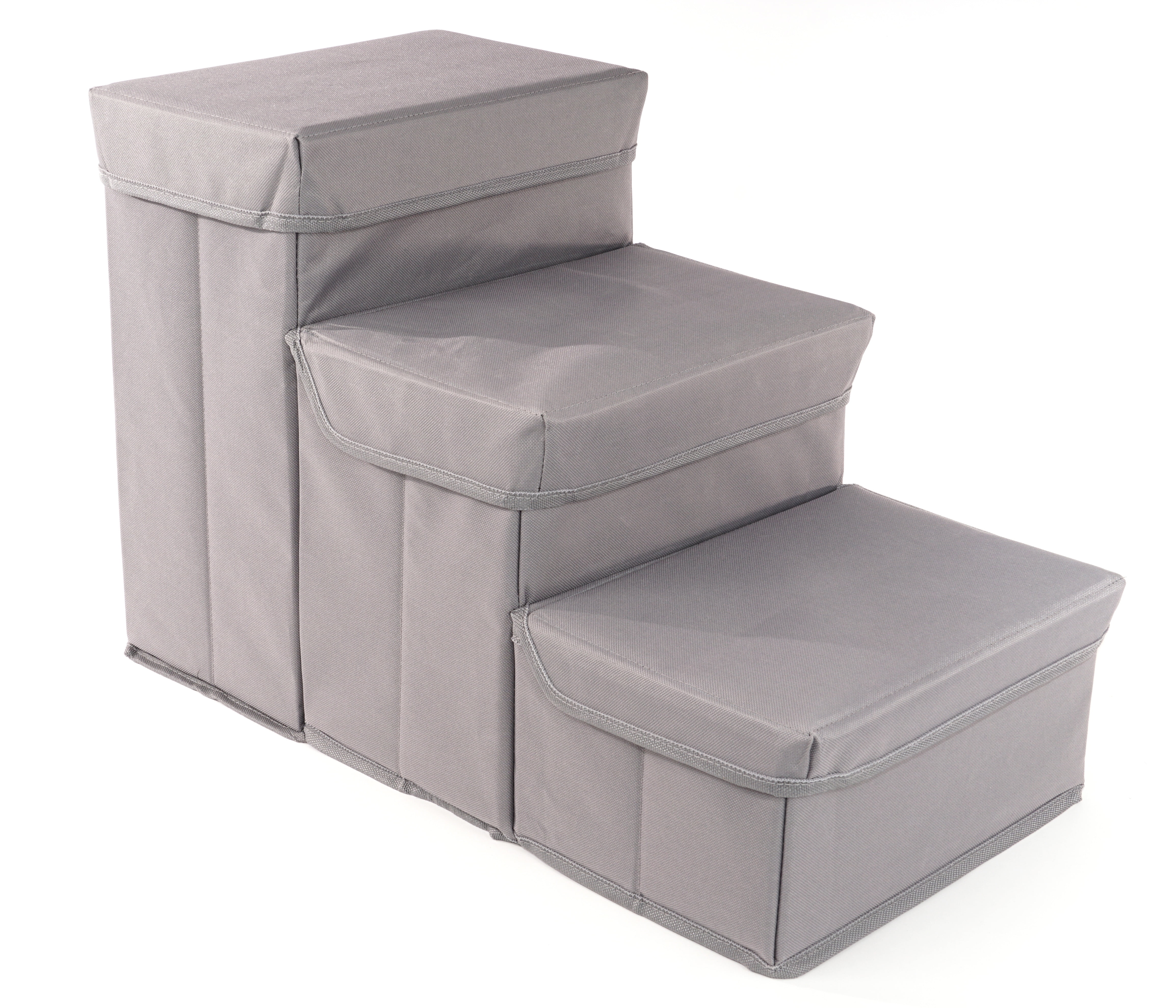 Precious Tails 3-Step Storage Foldable Dog Cat Pet Steps