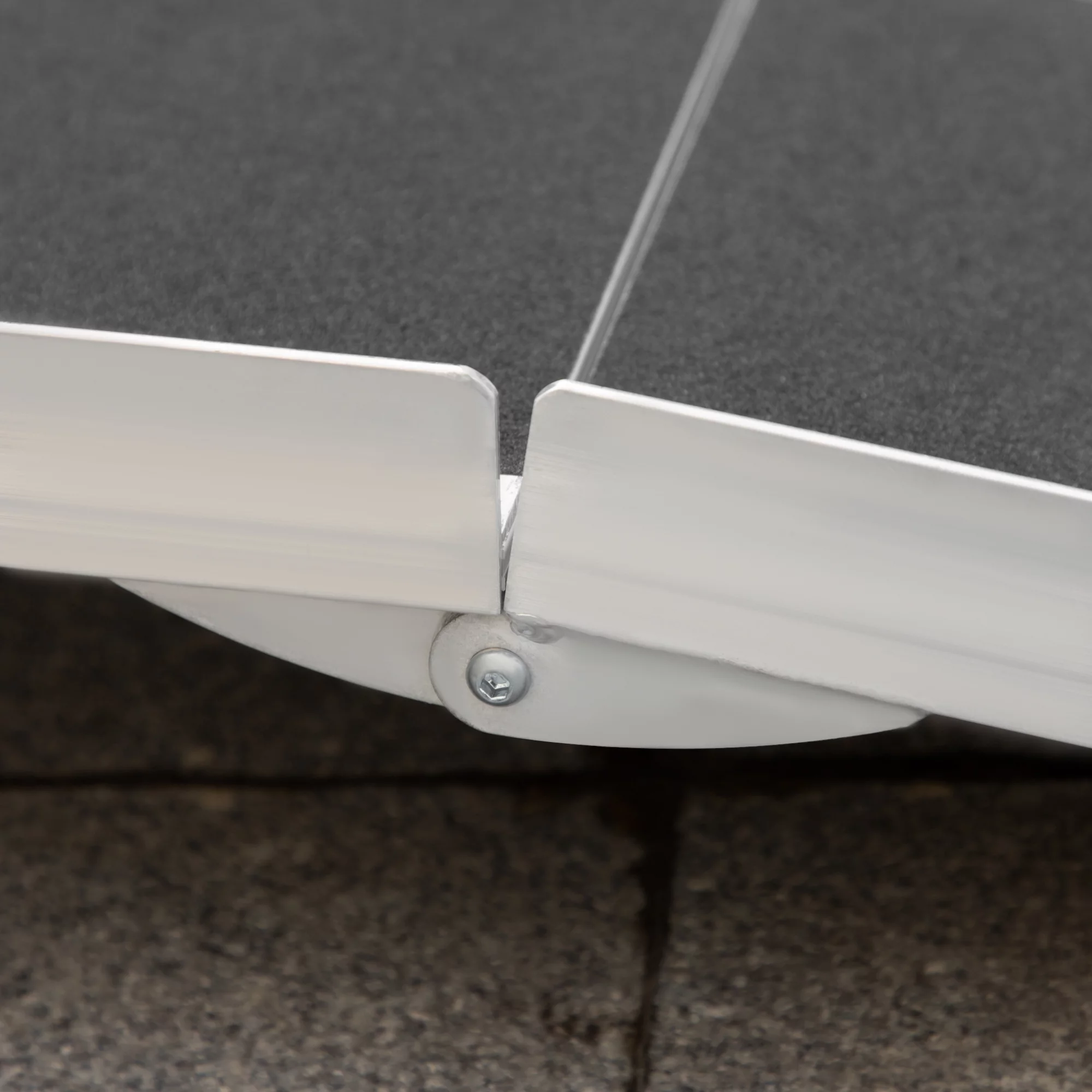 HomCom Lightweight Aluminum Portable Skid-proof PVC Carpeted Folding Wheelchair Ramp, 4 inch