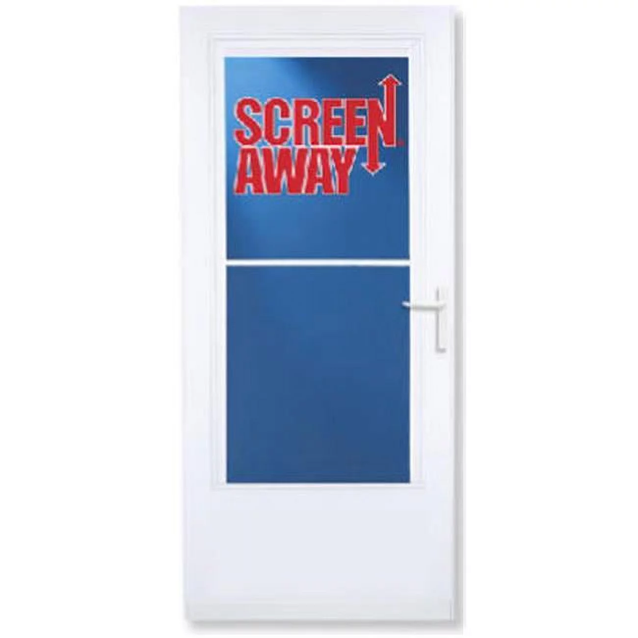Larson 37081031 32 x 81 in. White - Retractable Screen Storm Door