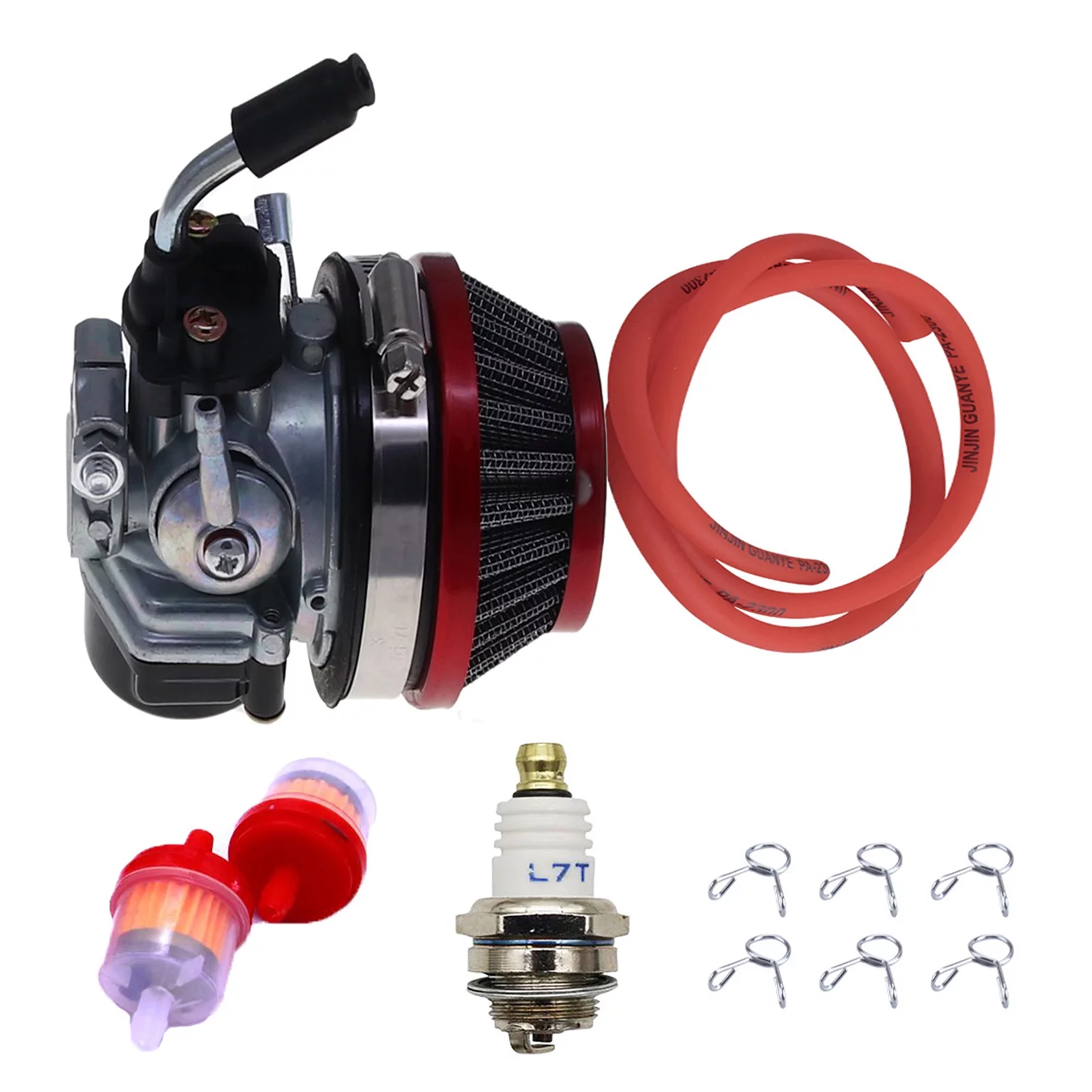 Moobody Racing Carburetor for 2 Stroke 49cc 50cc 66cc 80cc 100cc Engine Gas Motor, Improved Air