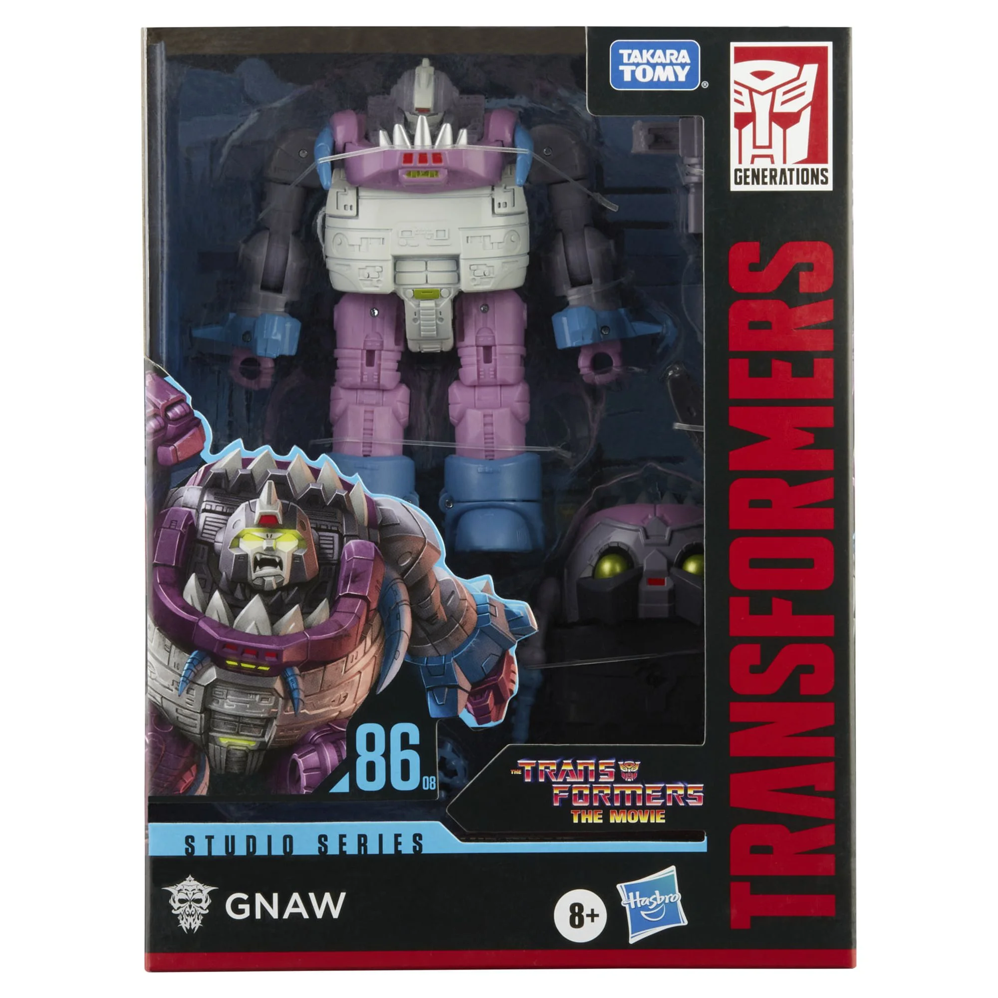 Transformers Toys Studio Series 86-08 Deluxe Class The Transformers: The Movie Gnaw Figure