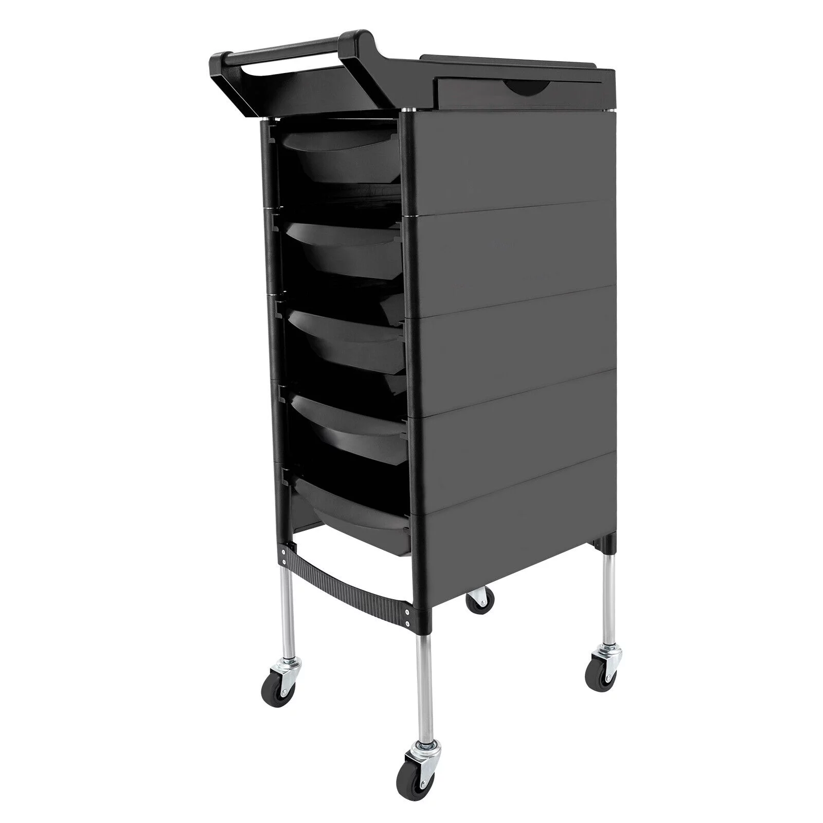 6 Layers Storage Cart Hair Beauty Salon Spa Station Trolley Rolling Barber Cart New