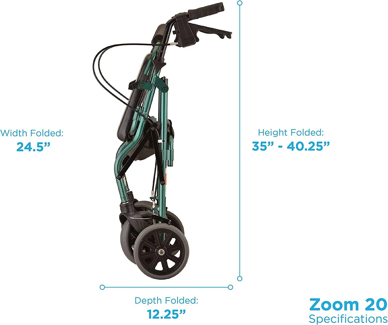 NOVA Medical Products Zoom Rollator Walker