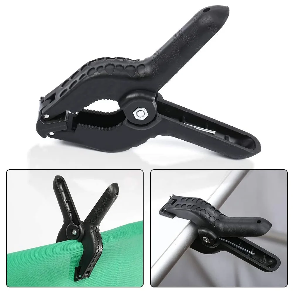 ShowMaven Background Stand, 6.5ft Height x 10ft Wide Adjustable Photo Backdrop Stand with Carry Bag, Clamps, Sangbags and Elastic String Clips