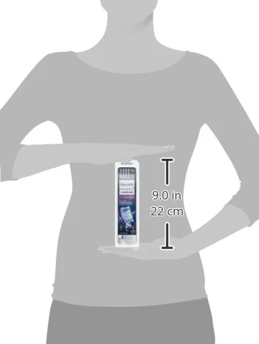 G3 Premium Gum Care Toothbrush Replacement Heads, Compatible with Philips Sonicare Click-on Handle Electric Toothbrush Brush Heads, HX9054, 8 Brush Heads, White