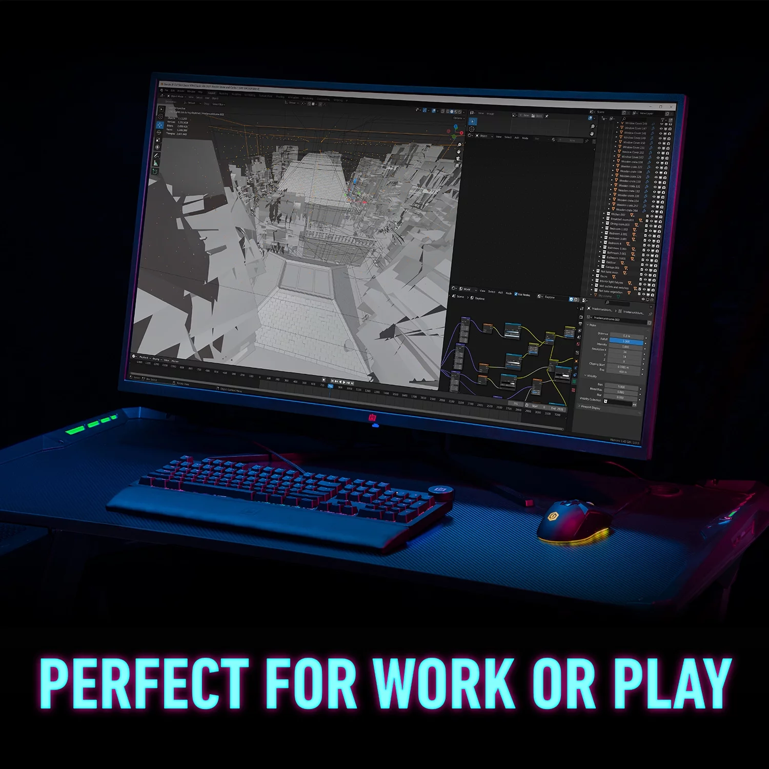 Deco Gear 39” Curved Gaming Monitor, 2560x1440, 1ms MPRT, 165 Hz, 16:9, HDR400, 4000:1, 2-Pack