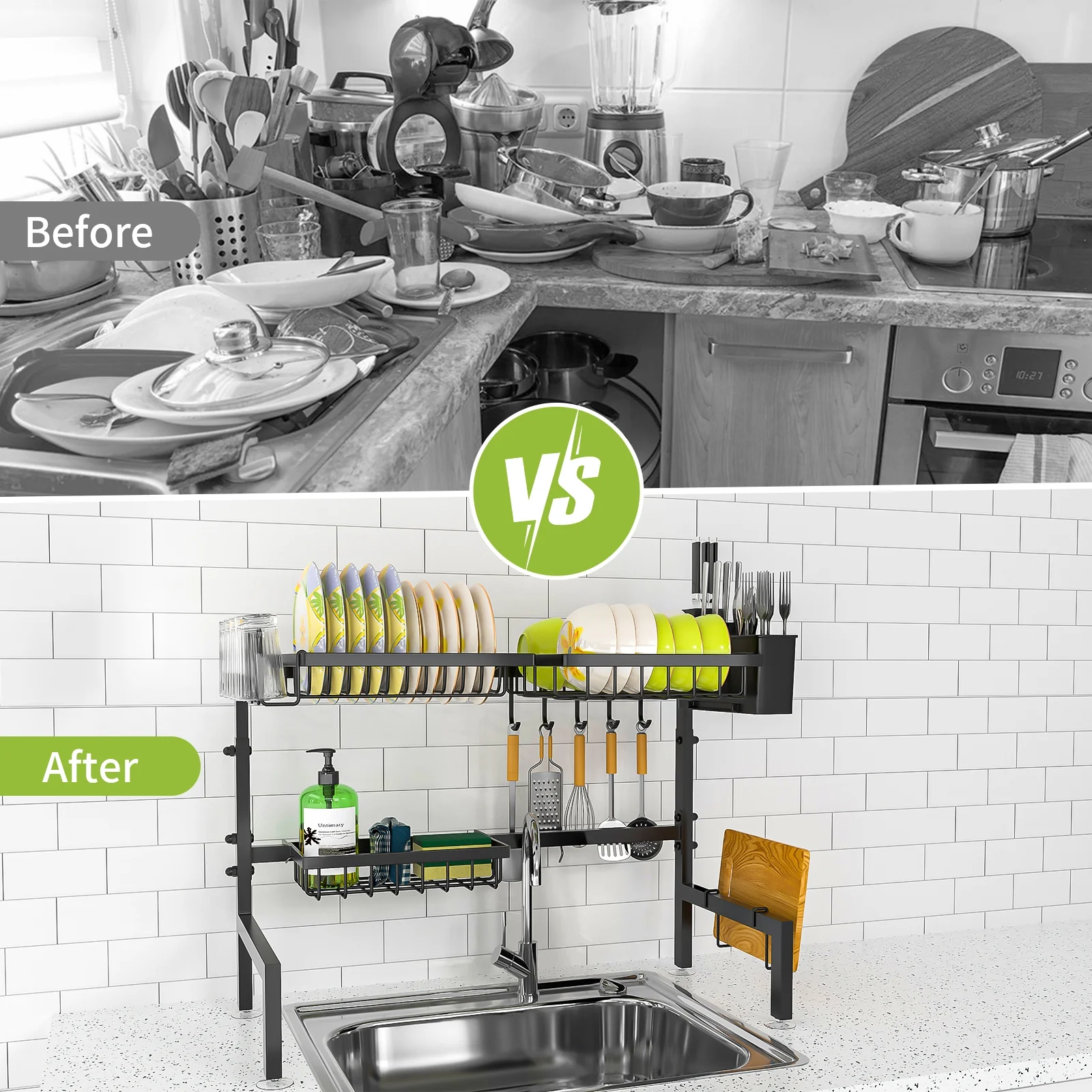 Over The Sink Dish Drying Rack,25.9