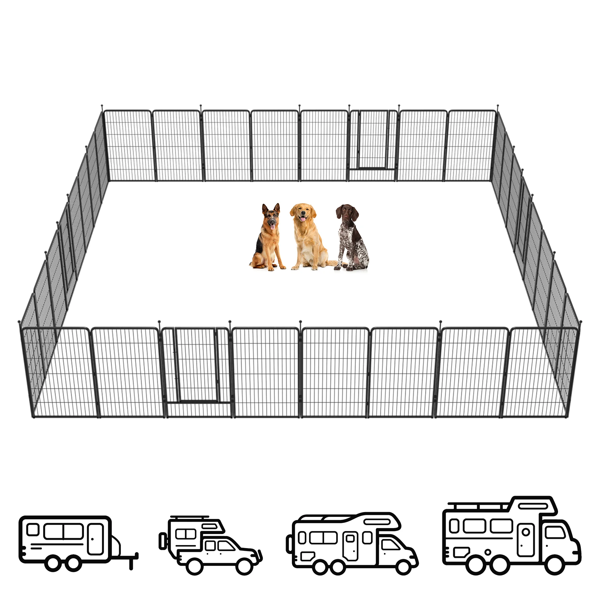 FXW Instant Dog Playpen Designed for RV Trips, 45