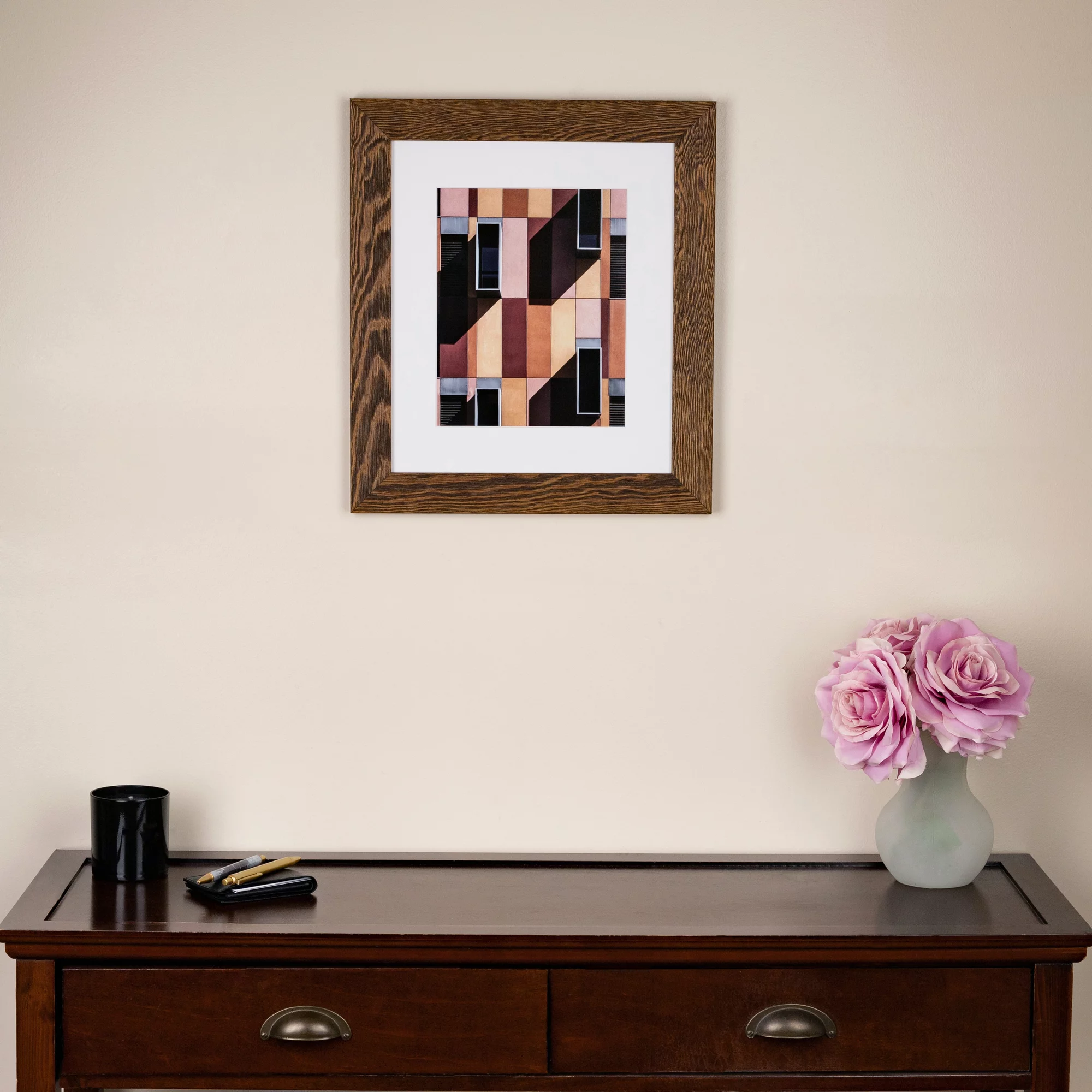 ArtToFrames 16x20 Inch Brown Picture Frame, This Brown Wood Poster Frame is Great for Your Art or Photos, Comes with 060 Plexi Glass (4291)