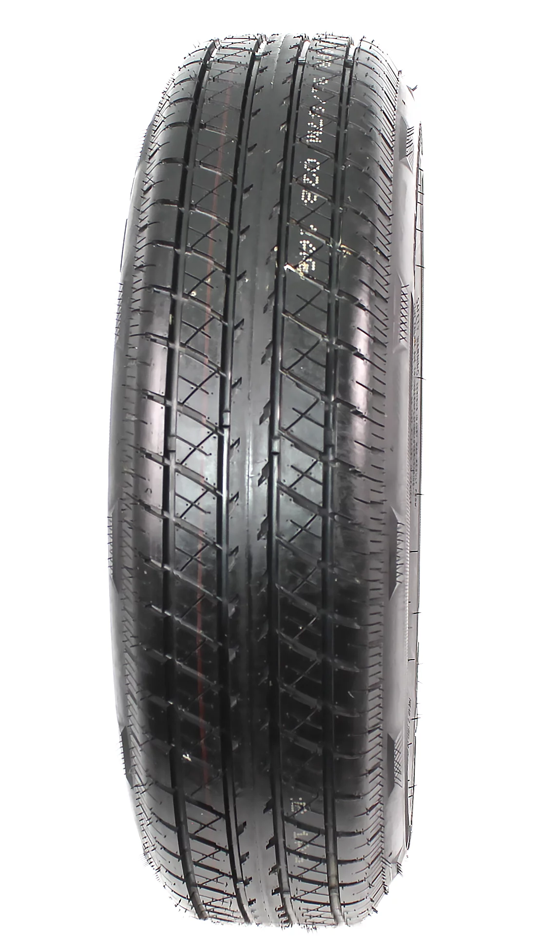 Radial Trailer Tire On Rim ST175/80R13 175/80R-13 13 5 Lug Wheel Gray Grey Mod
