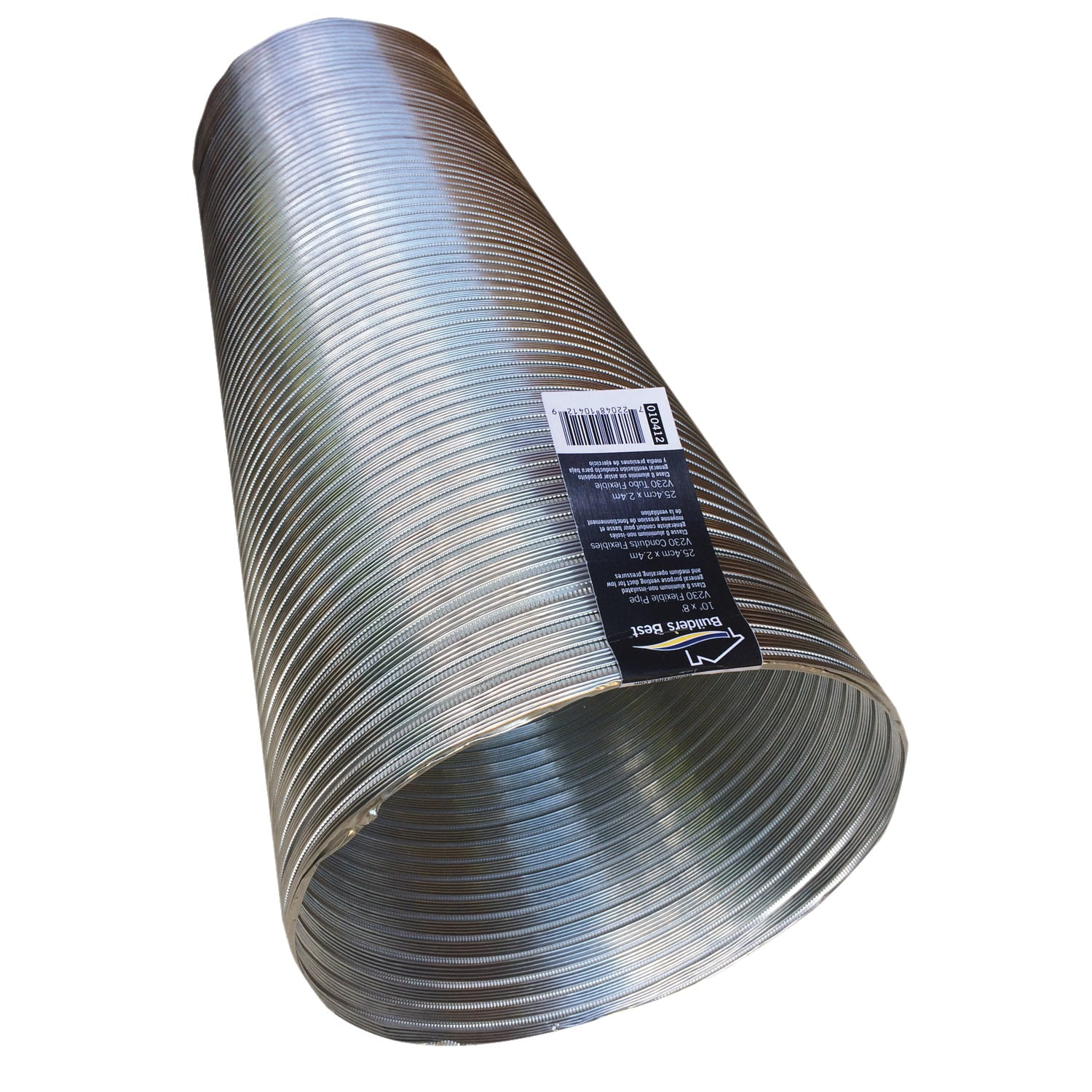 Builder's Best® 110412 Semi-rigid Aluminum Duct, 8ft (10