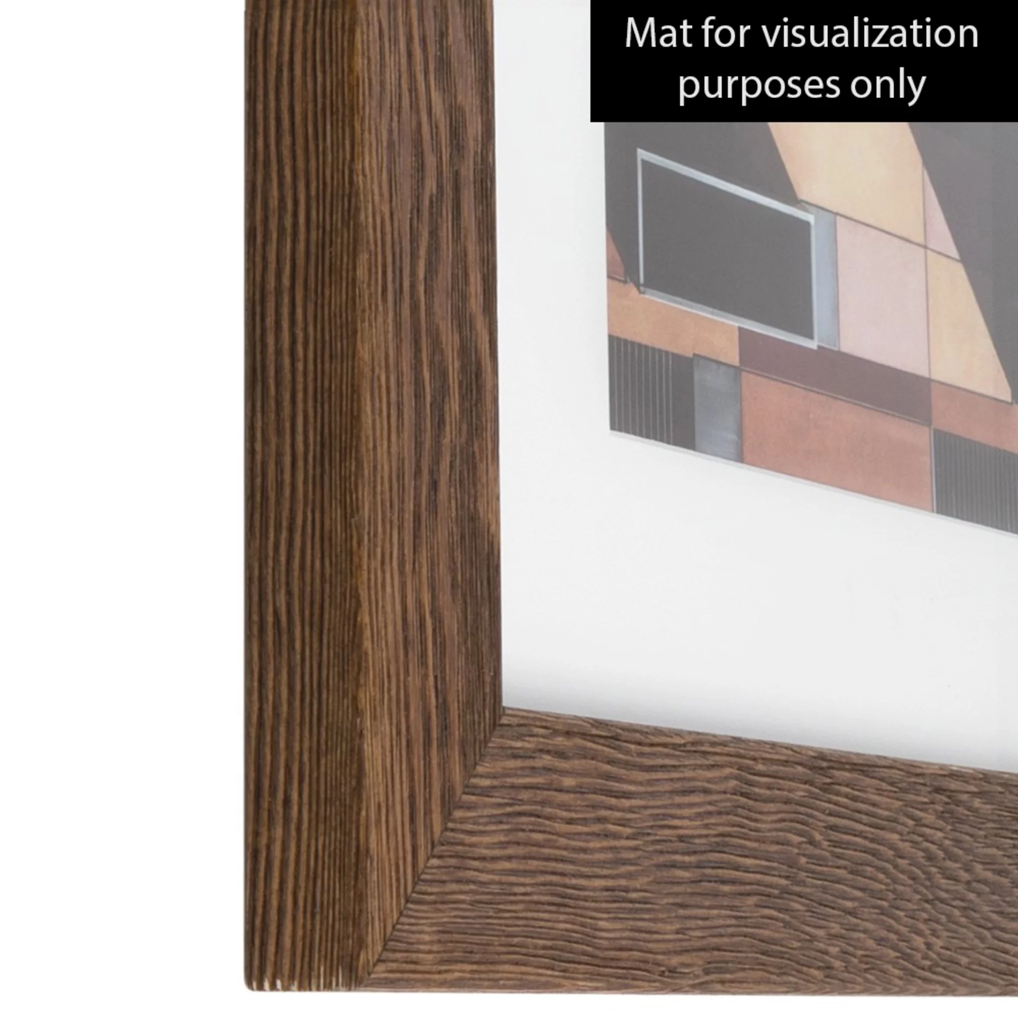 ArtToFrames 16x20 Inch Brown Picture Frame, This Brown Wood Poster Frame is Great for Your Art or Photos, Comes with 060 Plexi Glass (4291)