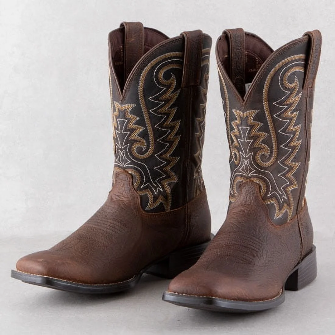 Durango Men's Westward Western Performance Boot Broad Square Toe Dark Brown 13 EE US