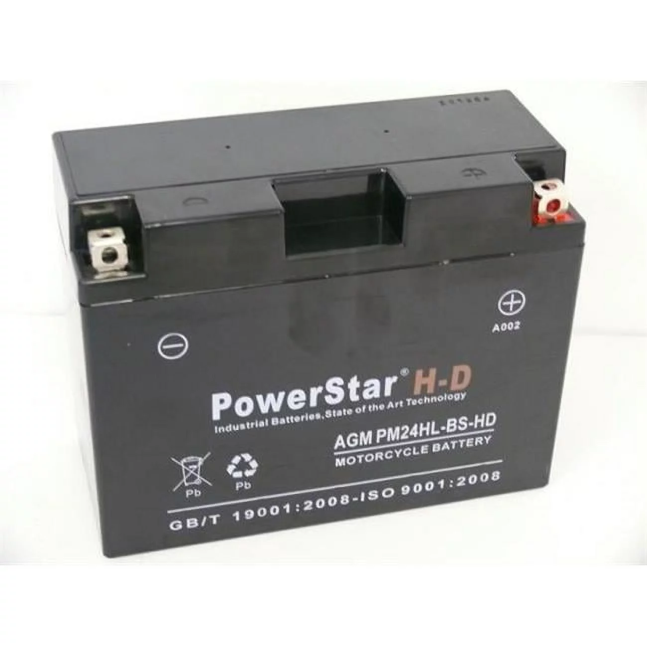 PowerStar 12V 24Ah 402Cca Hp Maintenance Free Battery 1988-2000 Honda Gl1500 Gold Wing Ytx24Hl-Bs