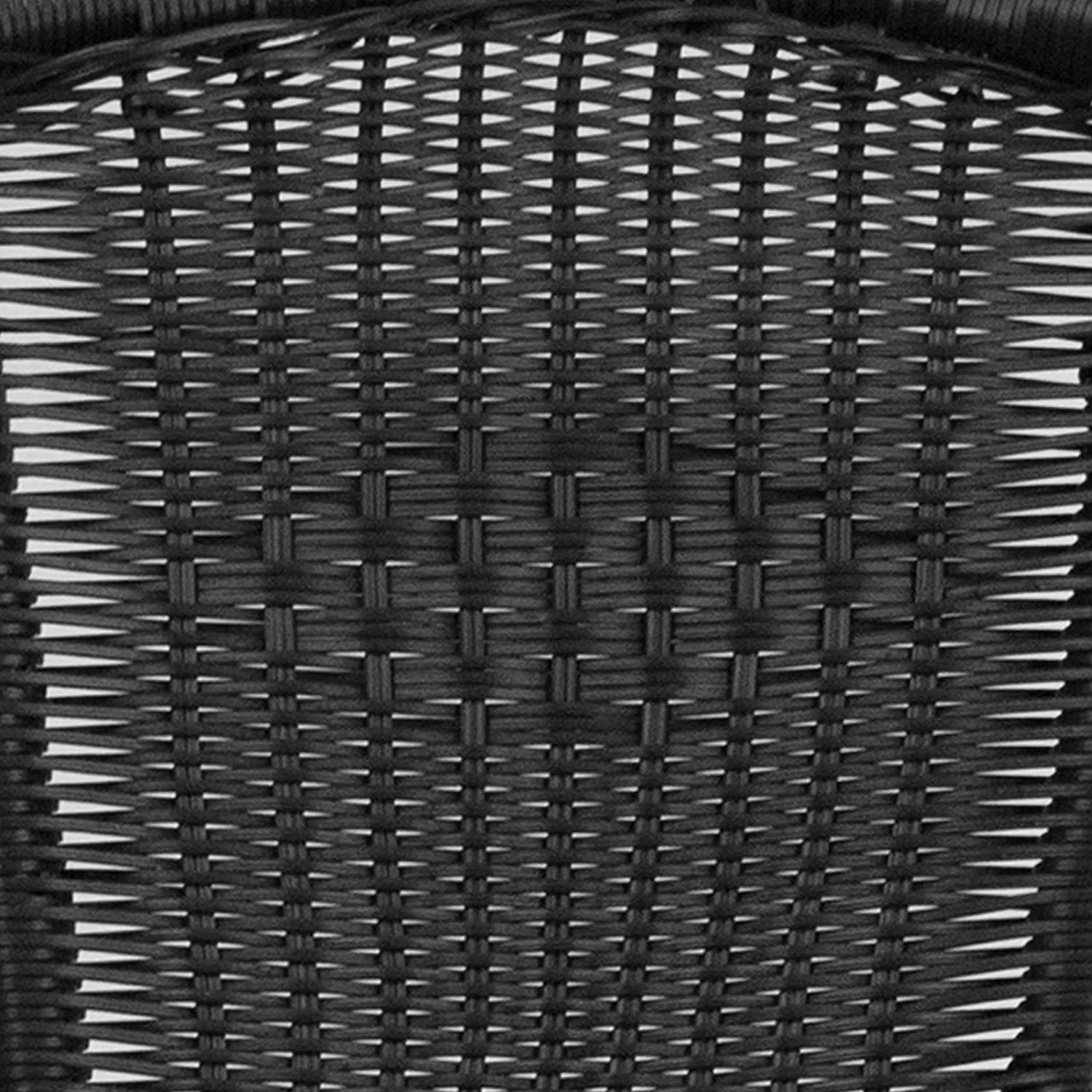 4 Pack Black Rattan Indoor-Outdoor Restaurant Stack Chair