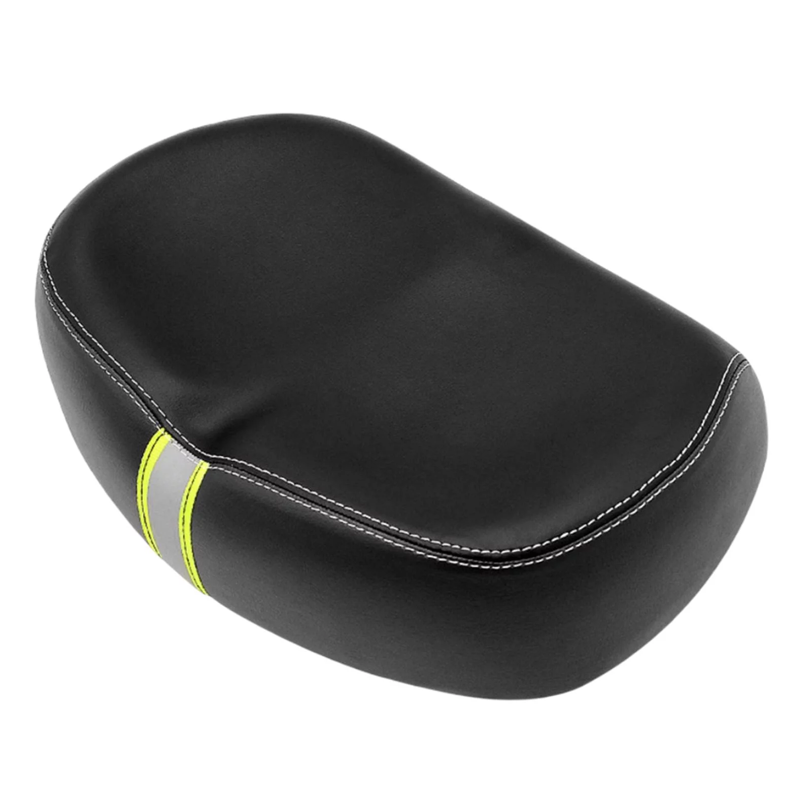 Wide Bike Saddle, PU Waterproof Seat, Universal Replacement Breathable Shock Resistance Exercise Bike Seat for Men and Women