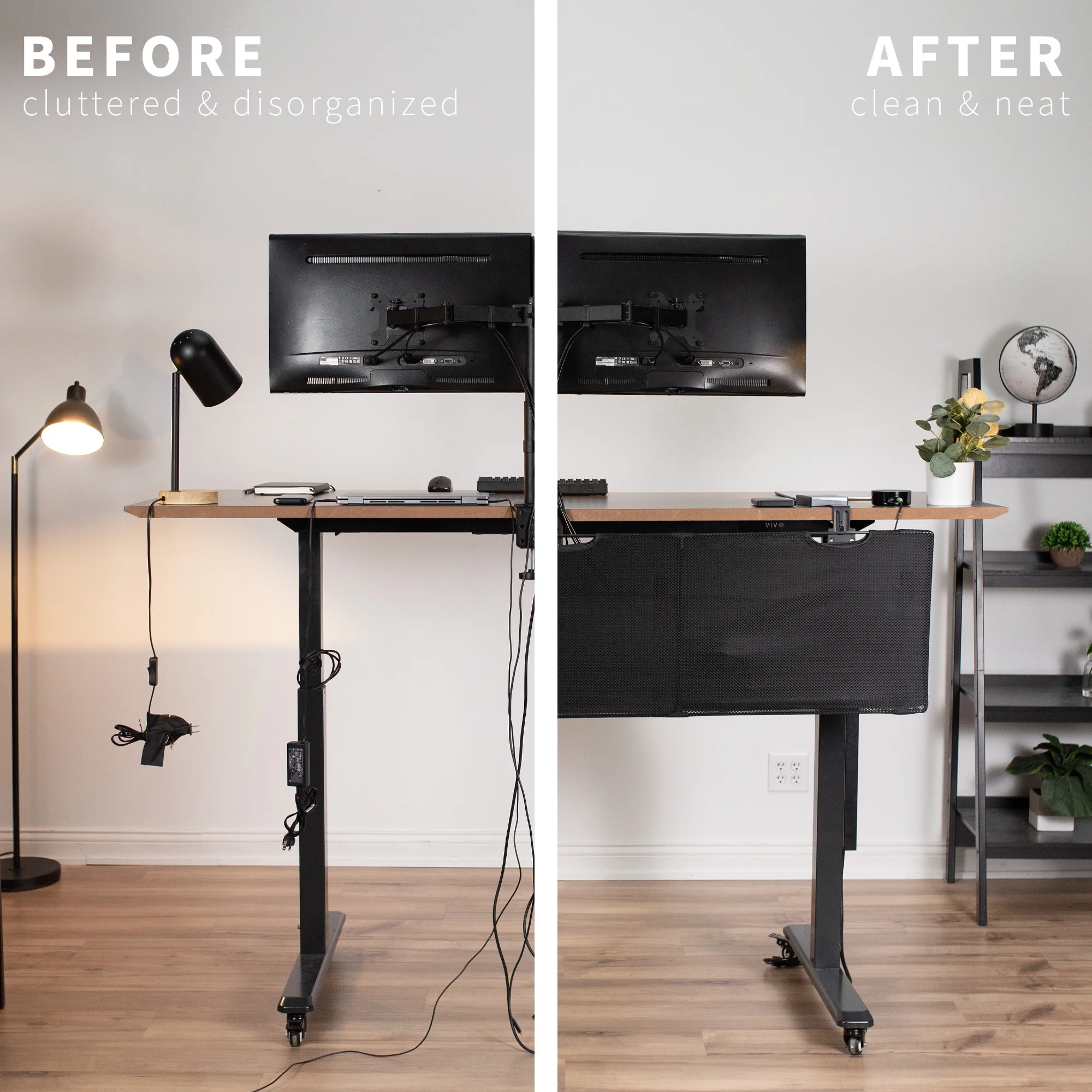 VIVO Black Clamp-on 60