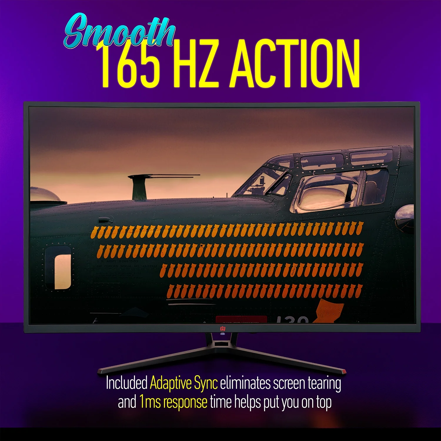 Deco Gear 39” Curved Gaming Monitor, 2560x1440, 1ms MPRT, 165 Hz, 16:9, HDR400, 4000:1, 2-Pack