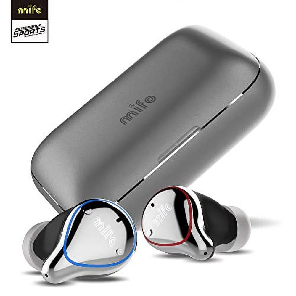 Wireless Earbuds, Mifo O5 Bluetooth 5.0 IPX7 Waterproofed Bluetooth Earbuds with 100 Hours Playtime, Hi-Fi Sound Wireless Hea