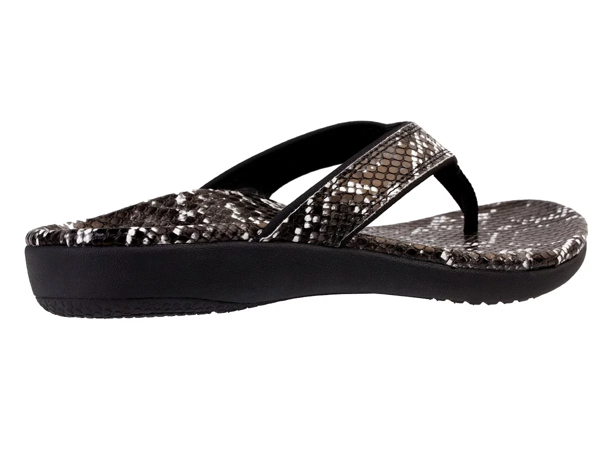 Spenco Yumi Nuevo Snake Women's Orthotic Thong Sandal