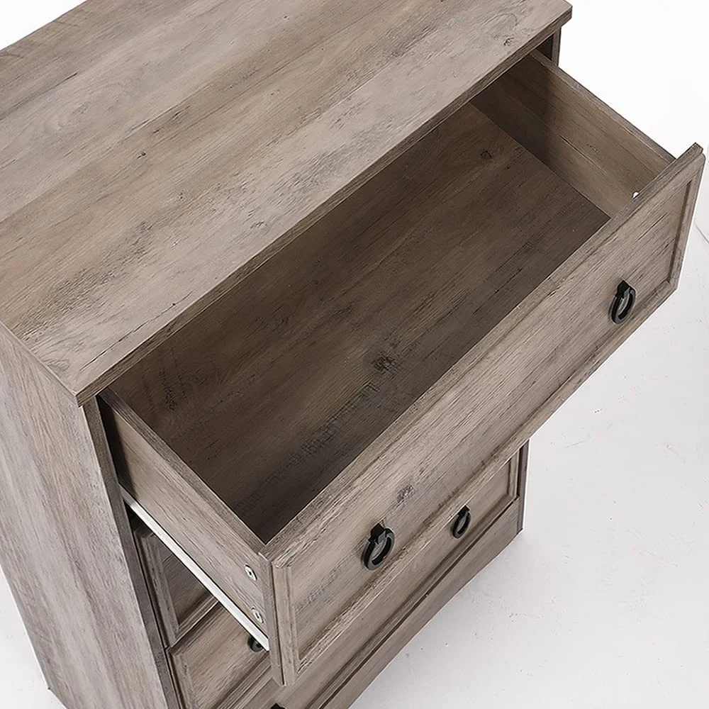 Modern 10 Drawer Dresser, Dressers for Bedroom, Chest of Drawers Closet Organizers and Storage Clothes - Easy Pulls Handle, Textured Borders Living Room, Hallway, Gray