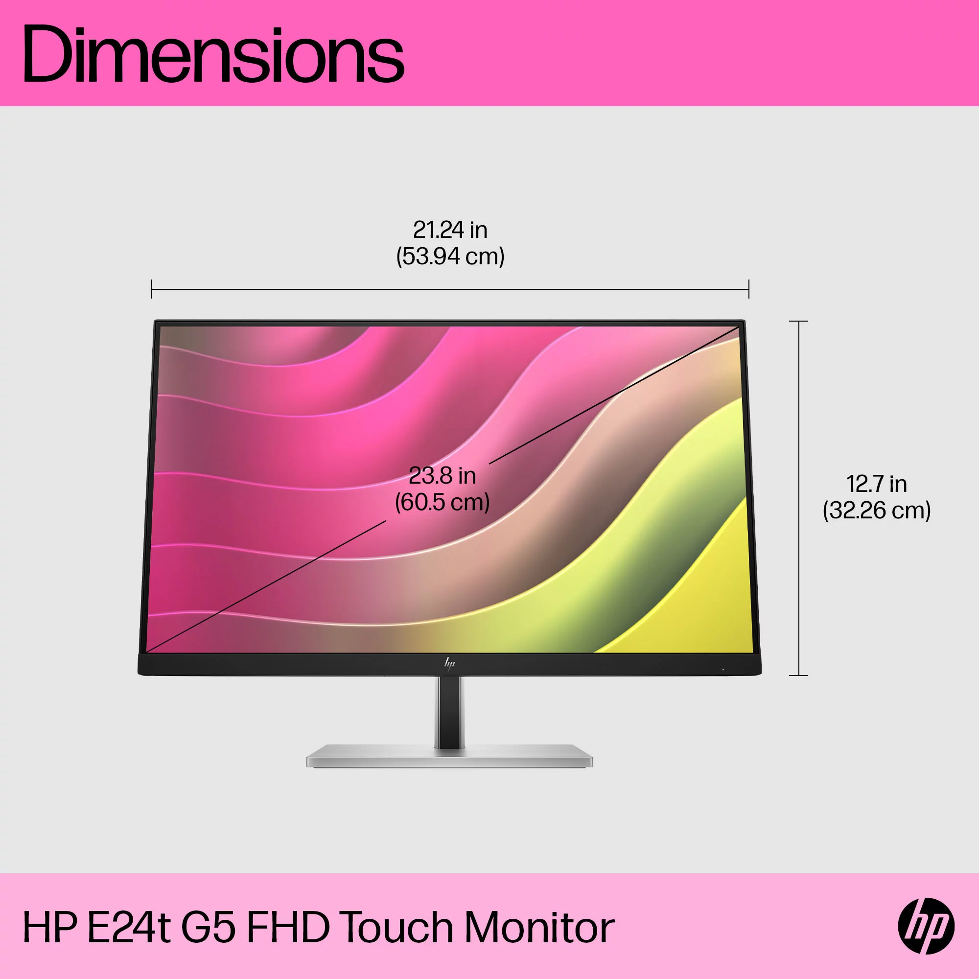 HP E24t G5 FHD Touch Monitor 23.8