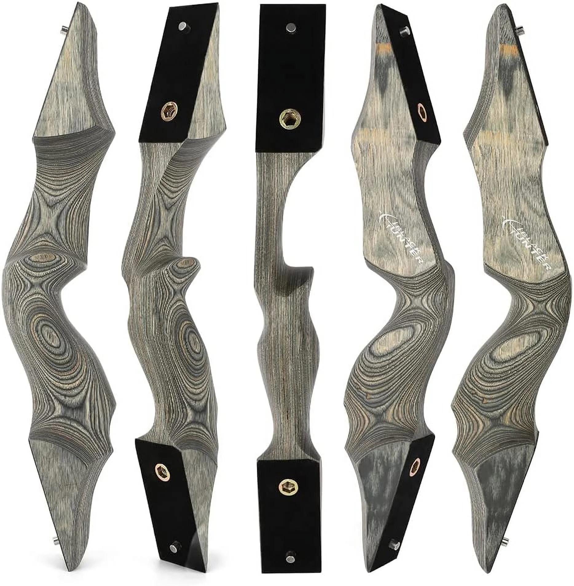 Black Hunter Takedown Longbow and Arrow Set American Hunting Longbow 60