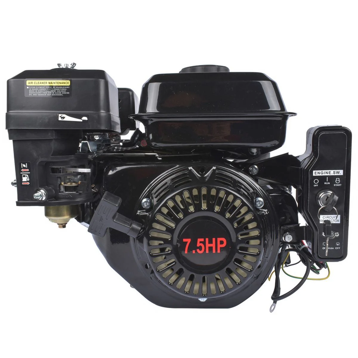 Bornmio 7.5HP Electric Start Horizontal Engine 4-Stroke 212CC Go Kart Gas Engine Motor