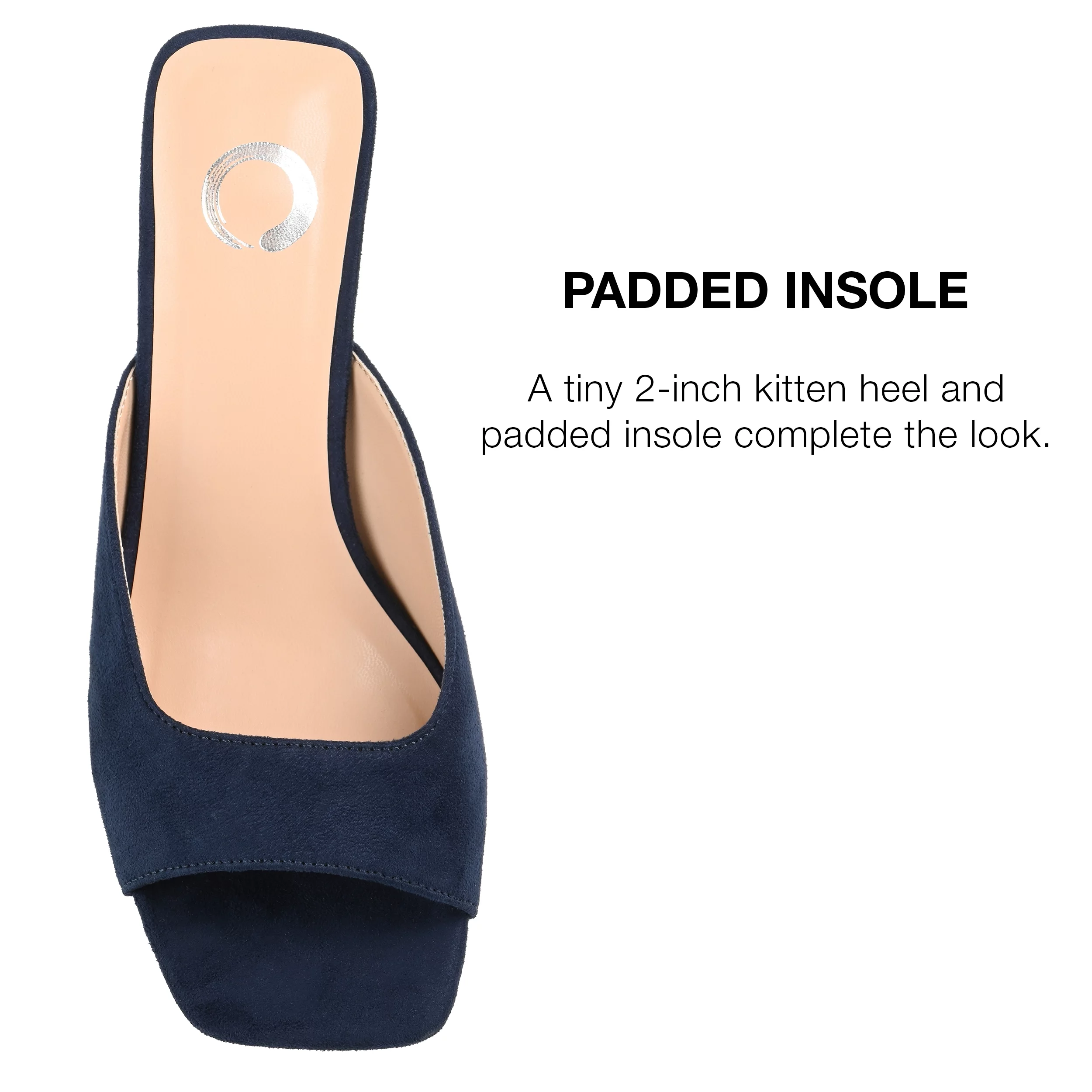 Journee Collection Womens Larna Wide Width Slip On Kitten Heel Open Toe Pumps