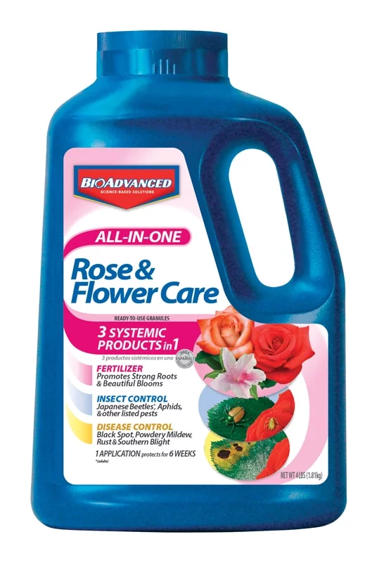 BioAdvanced All in One Rose & Flower Care 4lb Granule Fertilize and Protect