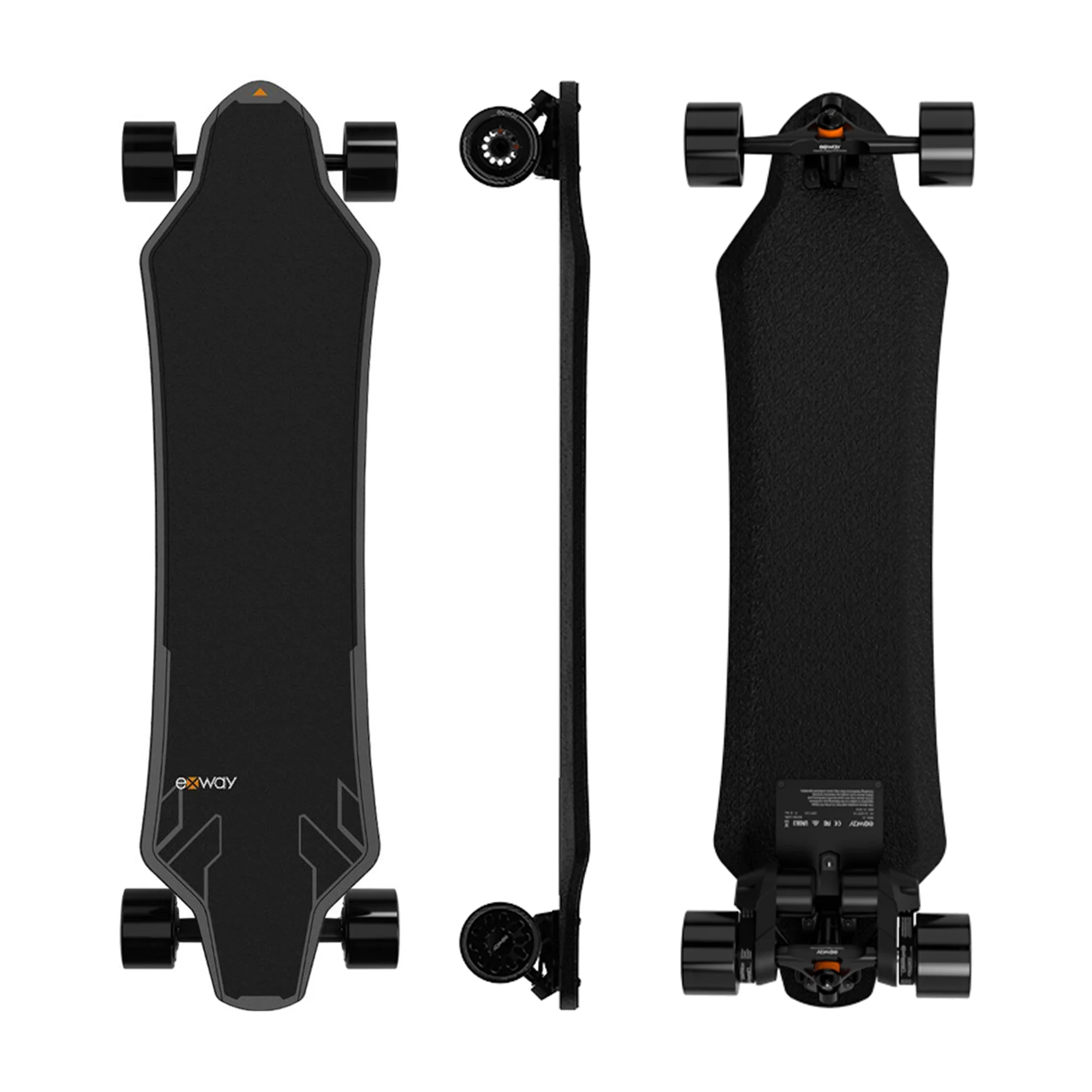 Electric Skateboard with Remote Control, 655W Motor E-Skateboard, 45 KM/H Top Speed Electric Longboard with Frog Light, 30KM Range,for Youth, Adults
