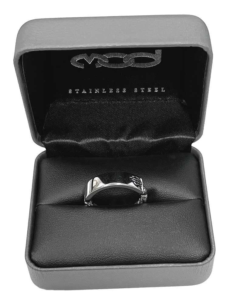 Harley-Davidson Women's B&S Mariner Chain Ring - Silver Stainless Steel (10), Harley Davidson