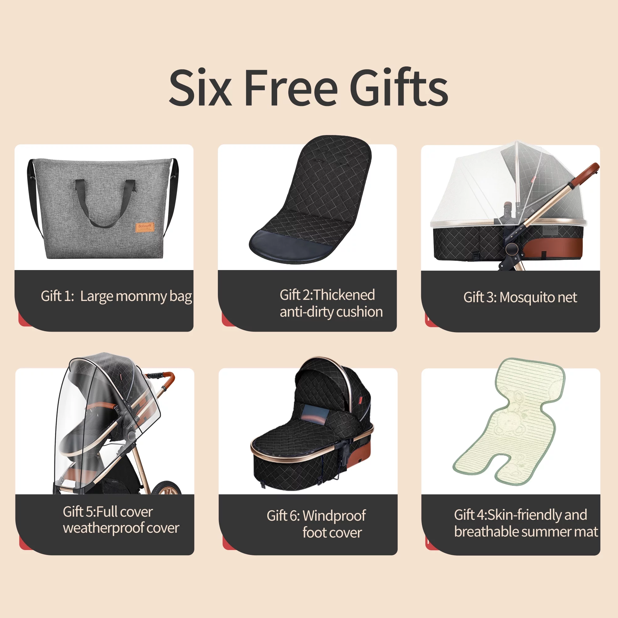 PASSING LOVE Newborn Infant Toddler Baby Stroller with Reversible Seat,Black