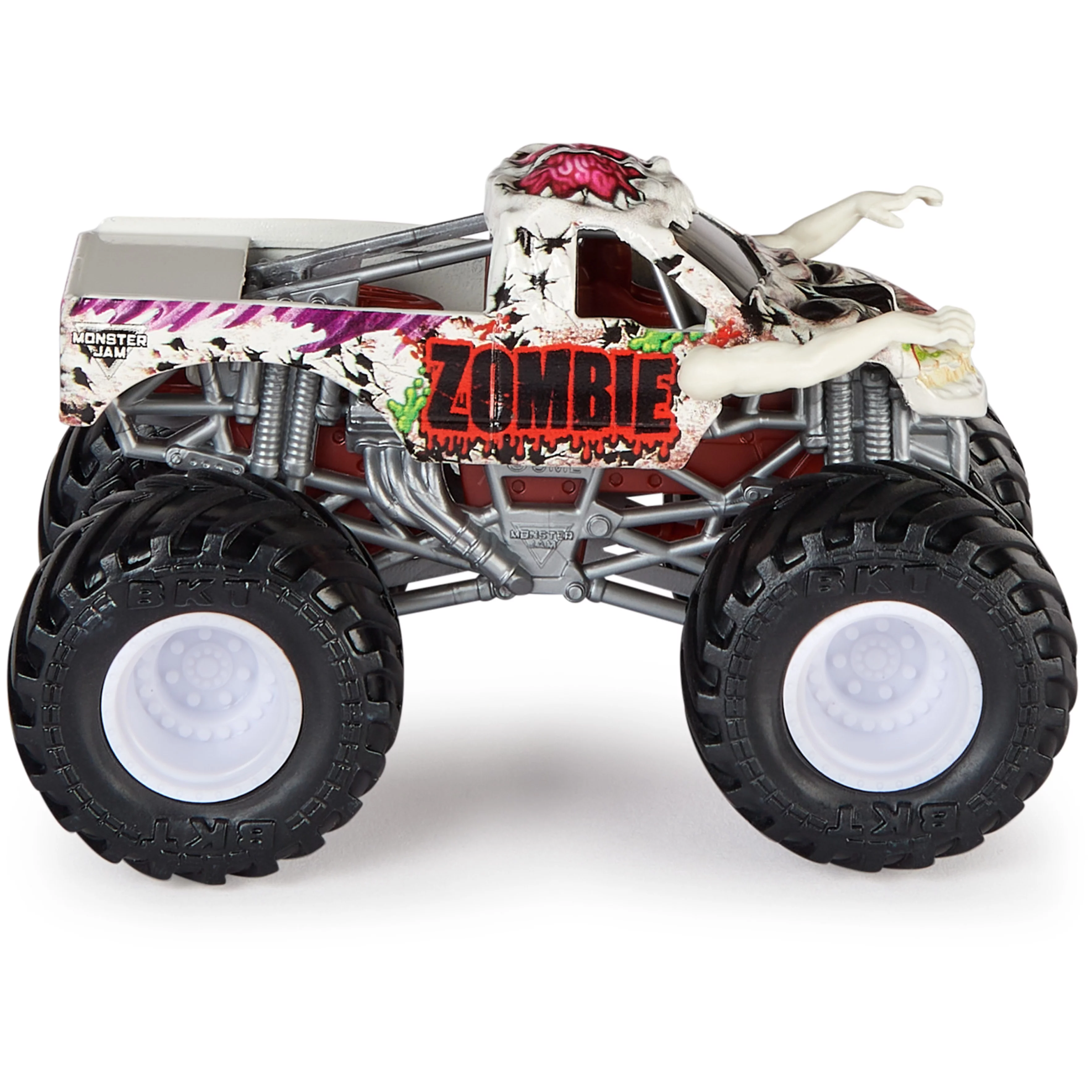 Monster Jam Zombie (Yellow) Vs. Zombie (White) - 1:64 Scale Monster Trucks, Girl and Boy Toys