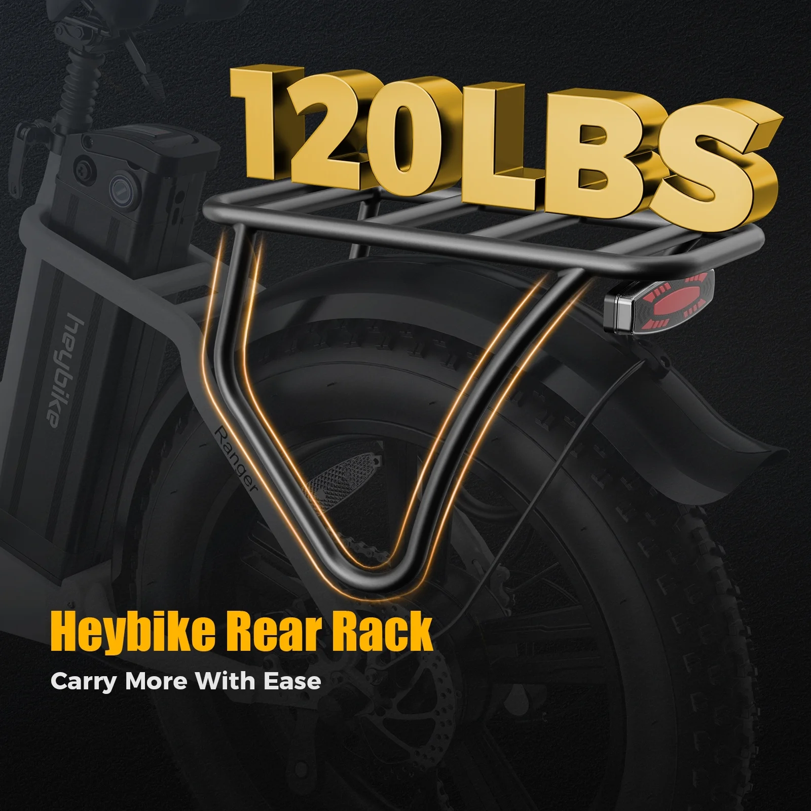 Heybike Ranger Electric Bike for Adults, 500W Foldable Ebike with 48V 15Ah Removable Battery, 20