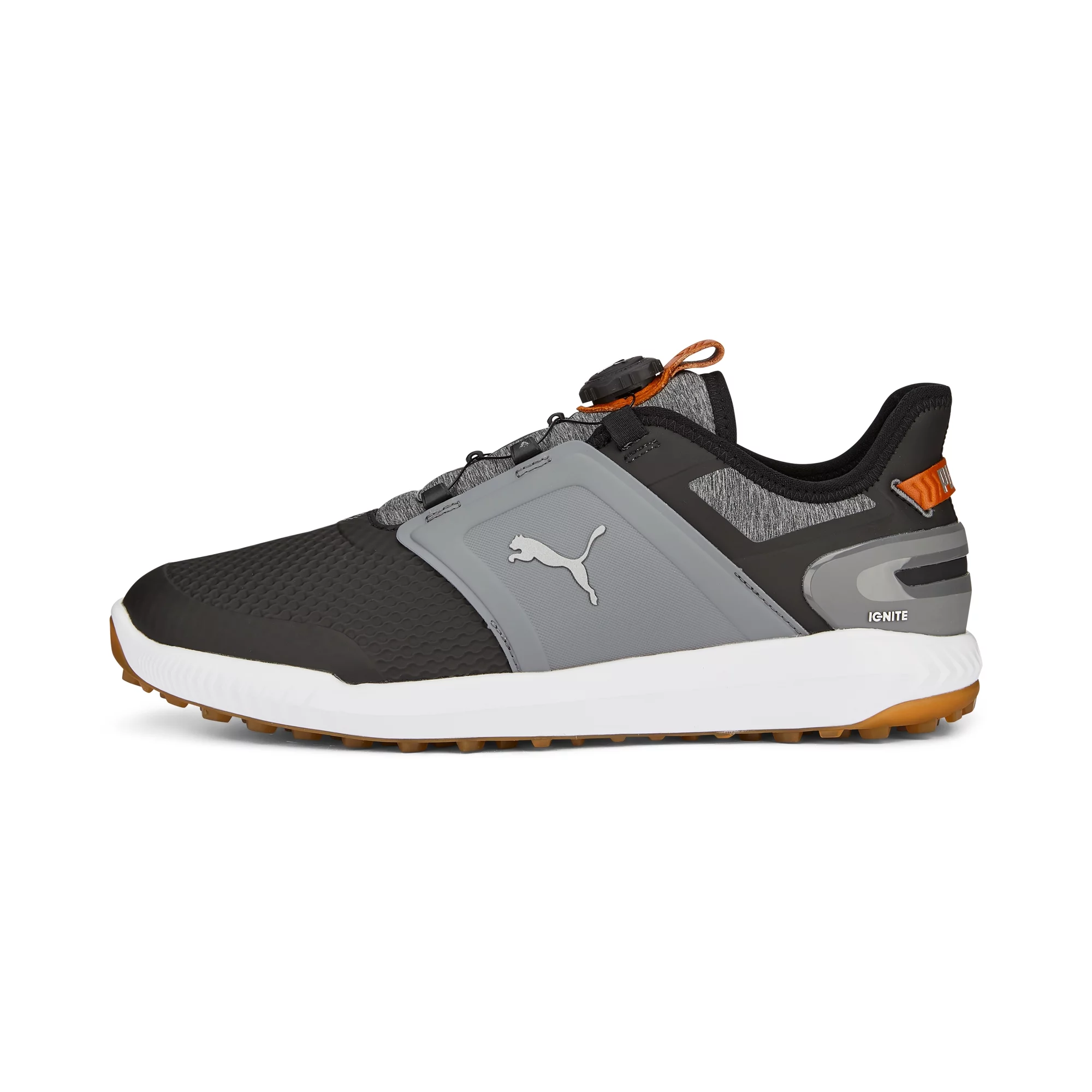Puma Ignite Elevate Disc Golf Shoes 37608007 -Puma Black/Quiet Shade/Gum - 8.5