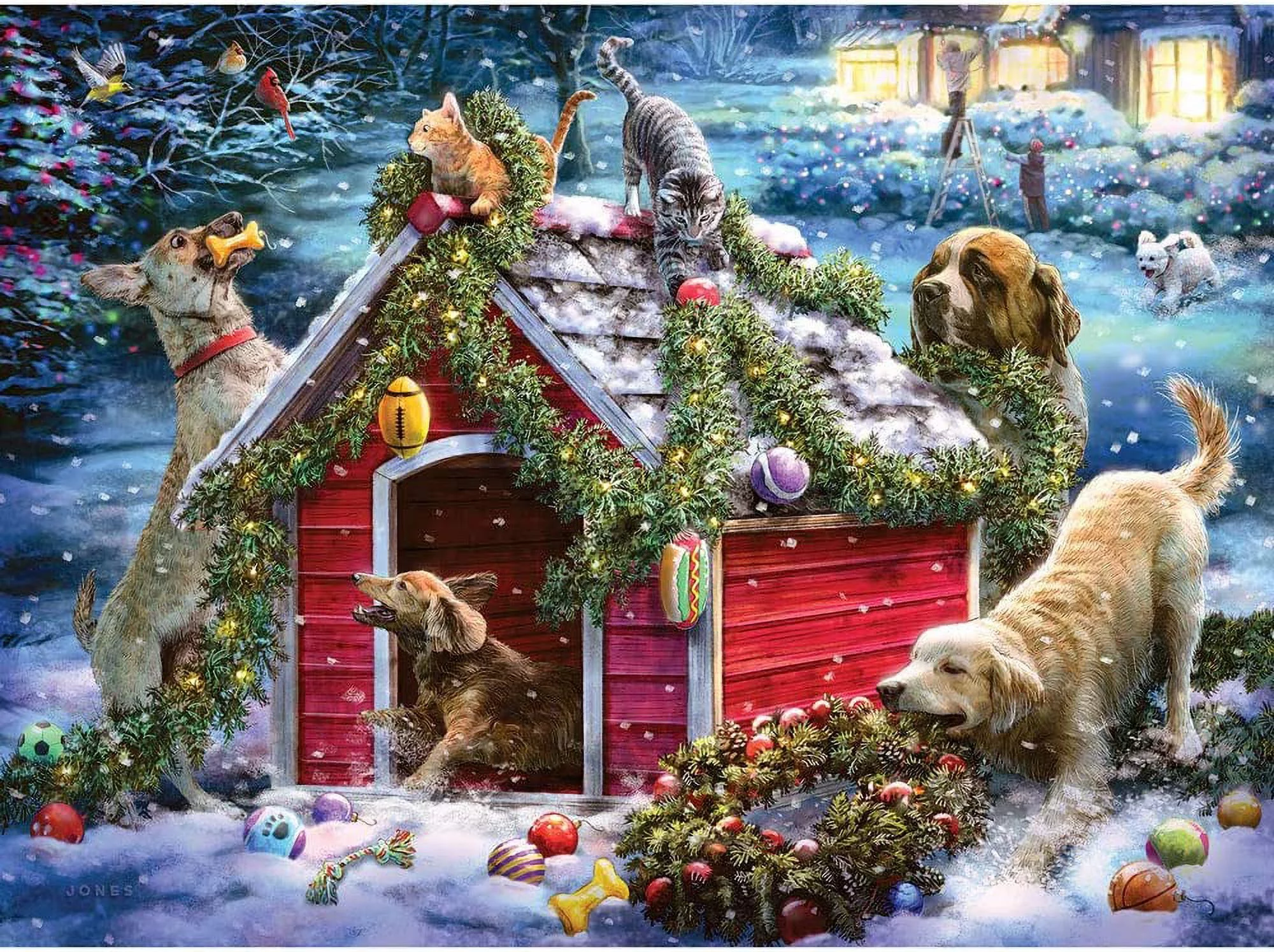 Bits and Pieces - Value Set of Three (3) 300 Piece Jigsaw Puzzles for Adults - Each Puzzle Measures 16