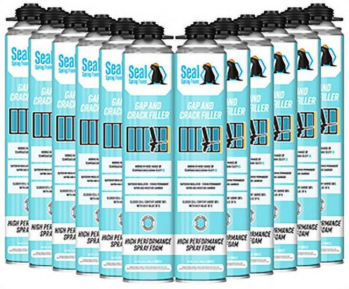 Seal Spray Foam Gaps And Cracks 23.4oz Gun Foam - Case Of 12