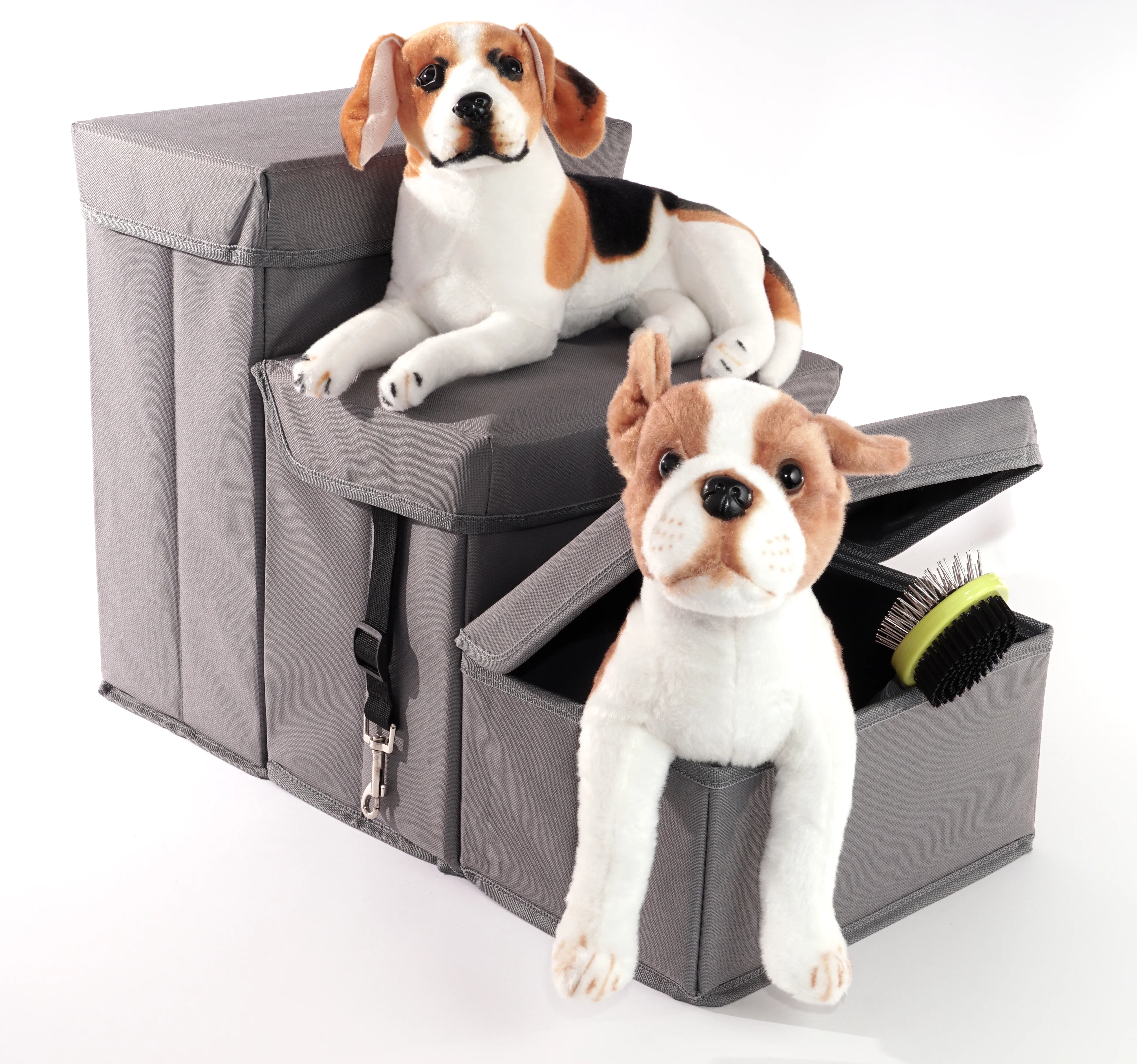 Precious Tails 3-Step Storage Foldable Dog Cat Pet Steps