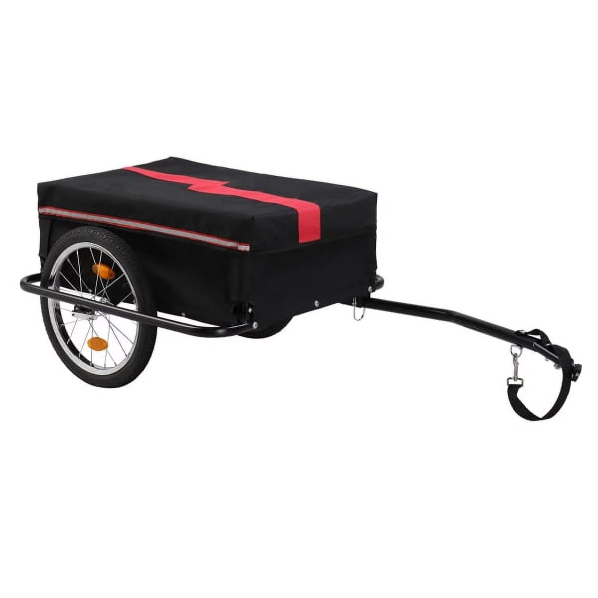 Bornmio 130*68*45cm Steel 100kg 16 Inch Quick Release Wheel Cloth Pocket Trailer Bicycle Trailer Rack