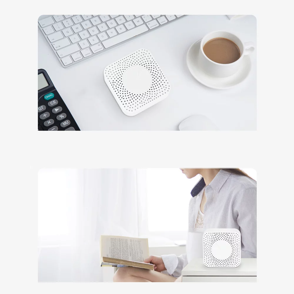 Pinnaco Air Quality Tester - WiFi Intelligent Air Housekeeper PM2.5/Formaldehyde/VOC/CO2/Temperature/Humidity Detector for Home Office