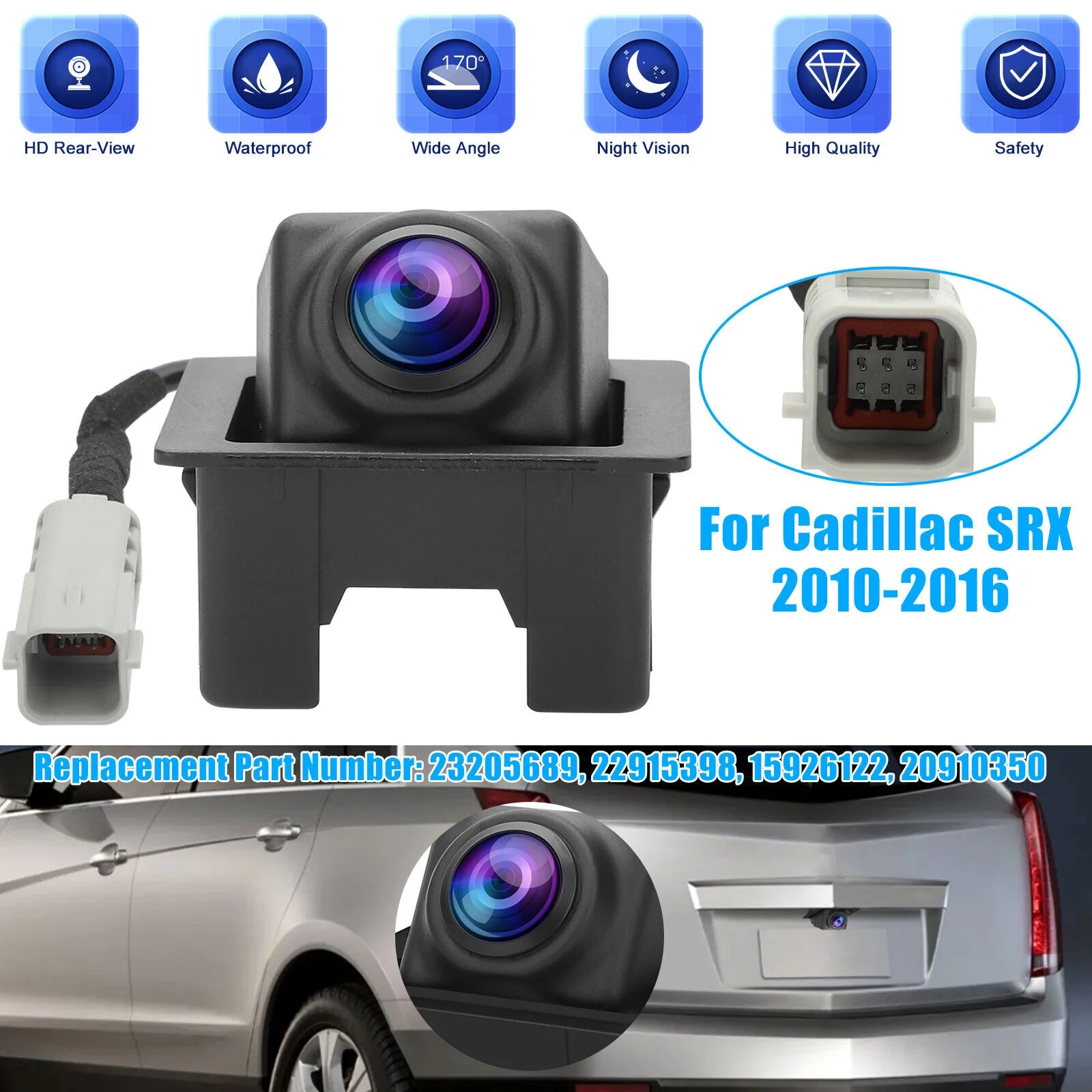 Car Rear View Backup Camera For Cadillac SRX 2010 2011 2012 2013 2014 2015 2016