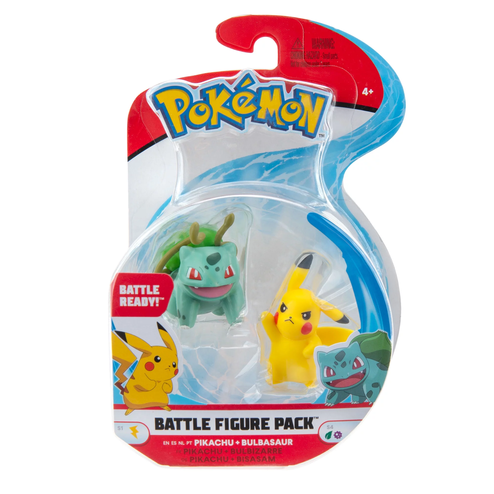 Pokémon Kanto Battle Figure 2 Pack - Bulbasaur and Pikachu