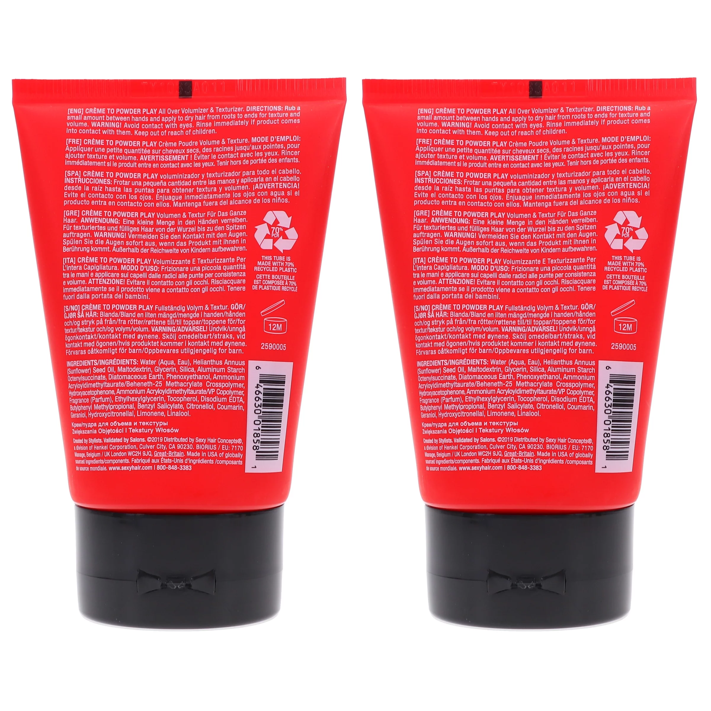 Sexy Hair Big Sexy Hair Creme 2 Powder Play 3.4 oz 2 Pack